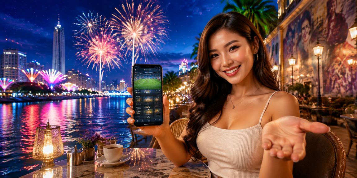Pengguna Malaysia log masuk akaun pertaruhan 7star di Pulau Pinang