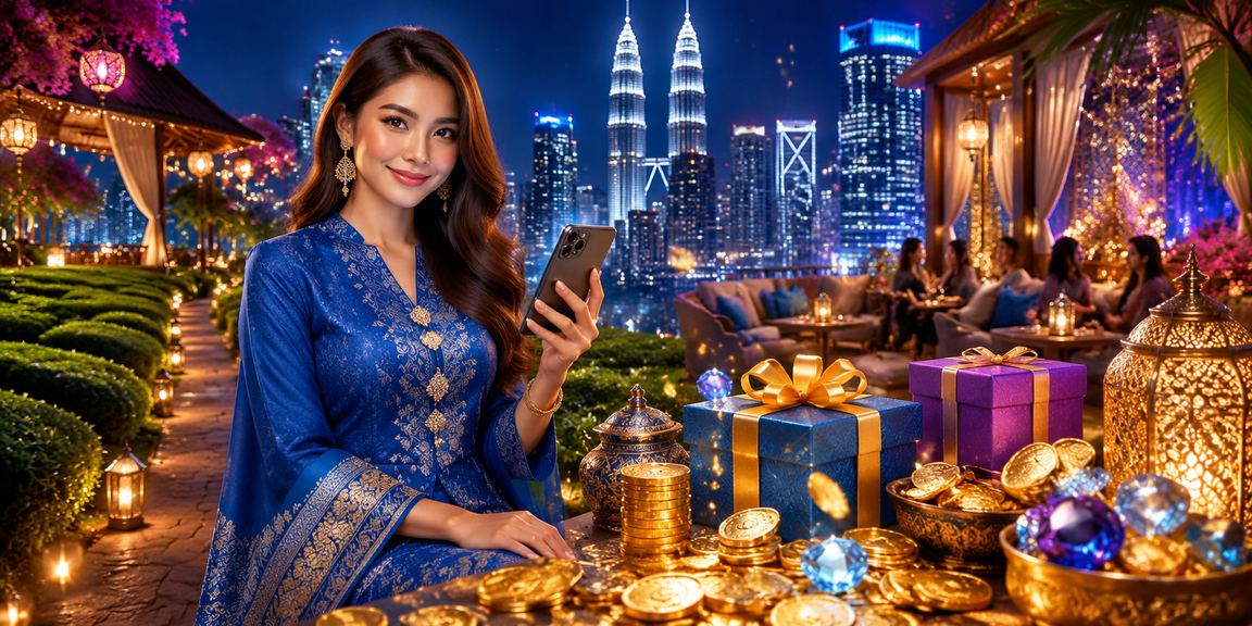 Pengguna Malaysia bermain permainan dalam talian secara bertanggungjawab di Petaling Jaya